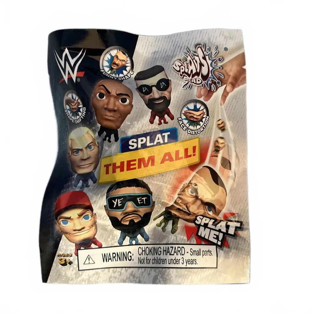 WWE Splat Heads Blind Bag Collectible Figures set of 4